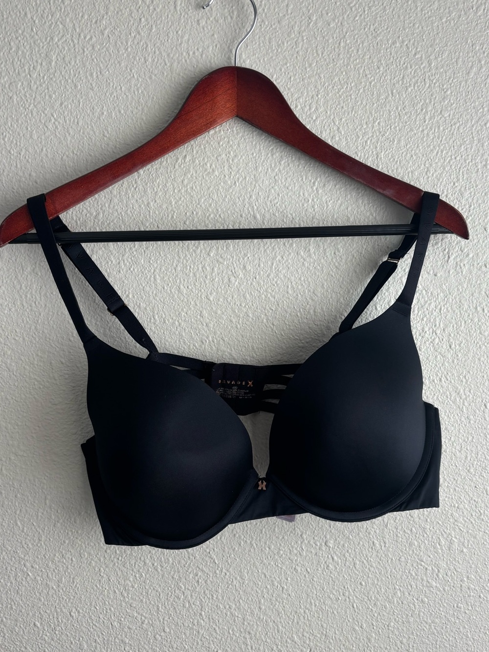 40D Black Bra with Light Padding